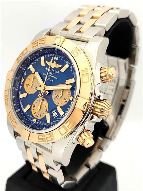 breitling chronomat 44 two tone on wrist|Breitling chronograph 44 review.